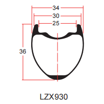 LZX930 グラベルリム描画