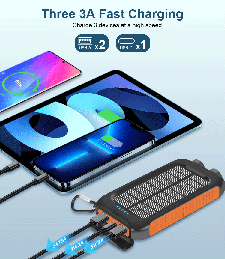 Portable Solar Power Bank 