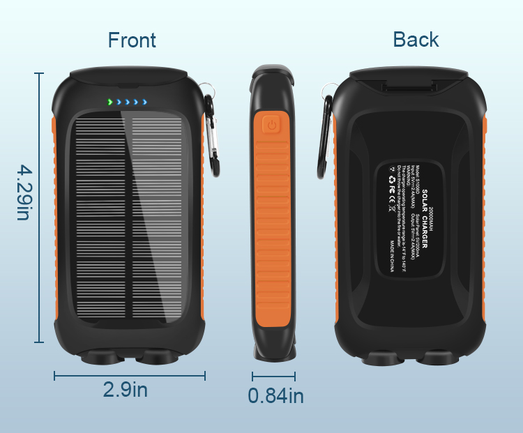  Portable Solar Power Bank 