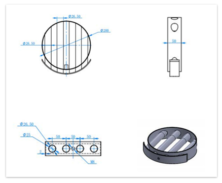 The hopper magnetic design drawings we provide to customers