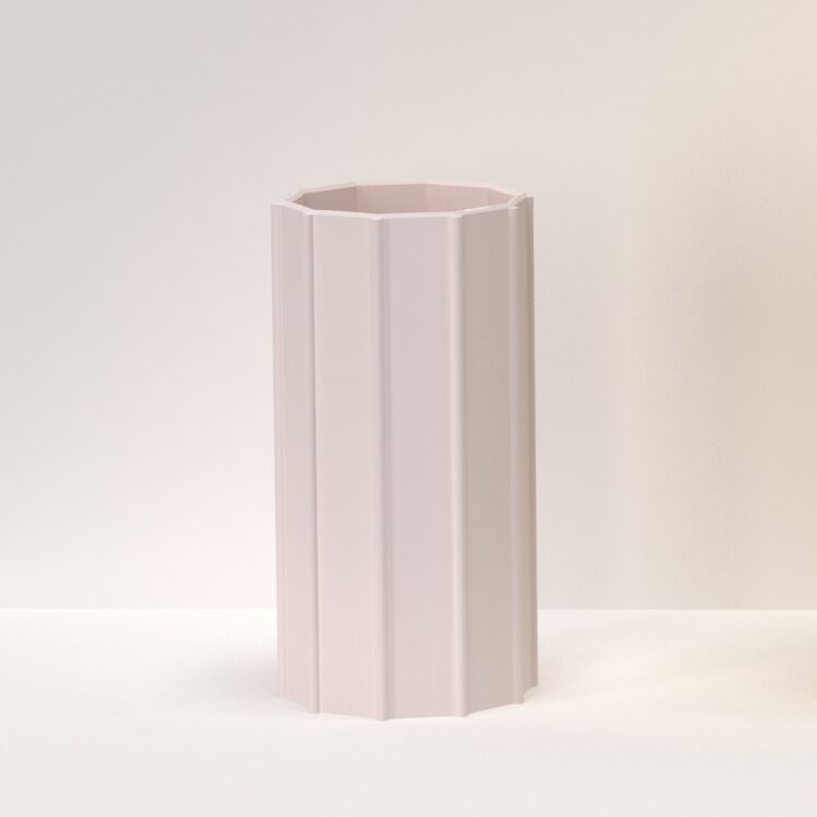 家の装飾の花のためのマットピンクの磁器の花瓶