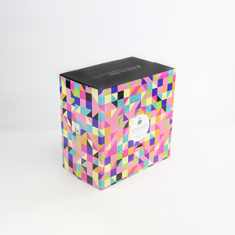 卸売ピンクの正方形の折り畳み式ケーキボックスケーキのための包装