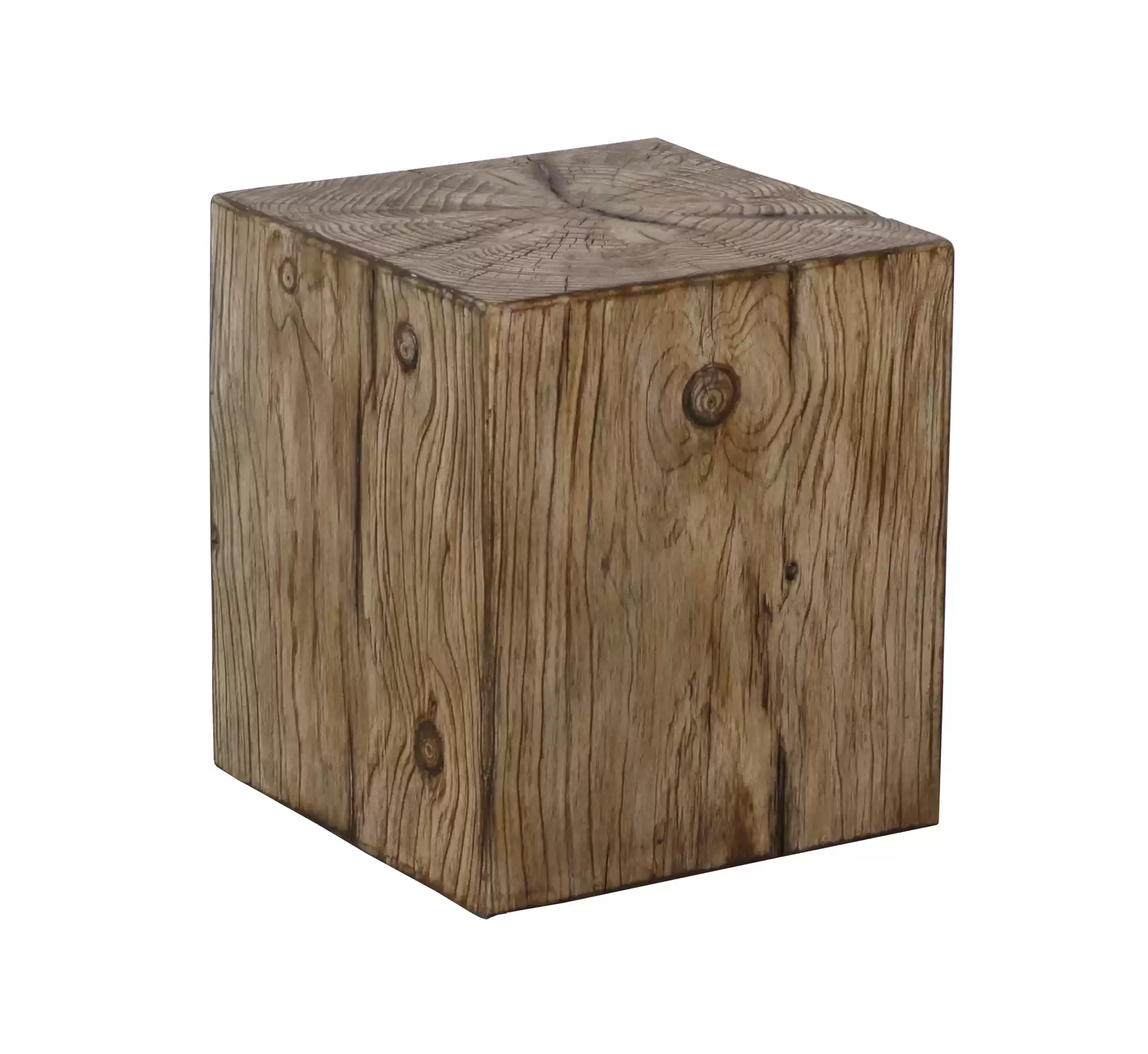 スクエアアウトドア家具-FAUX木材アクセントテーブル
