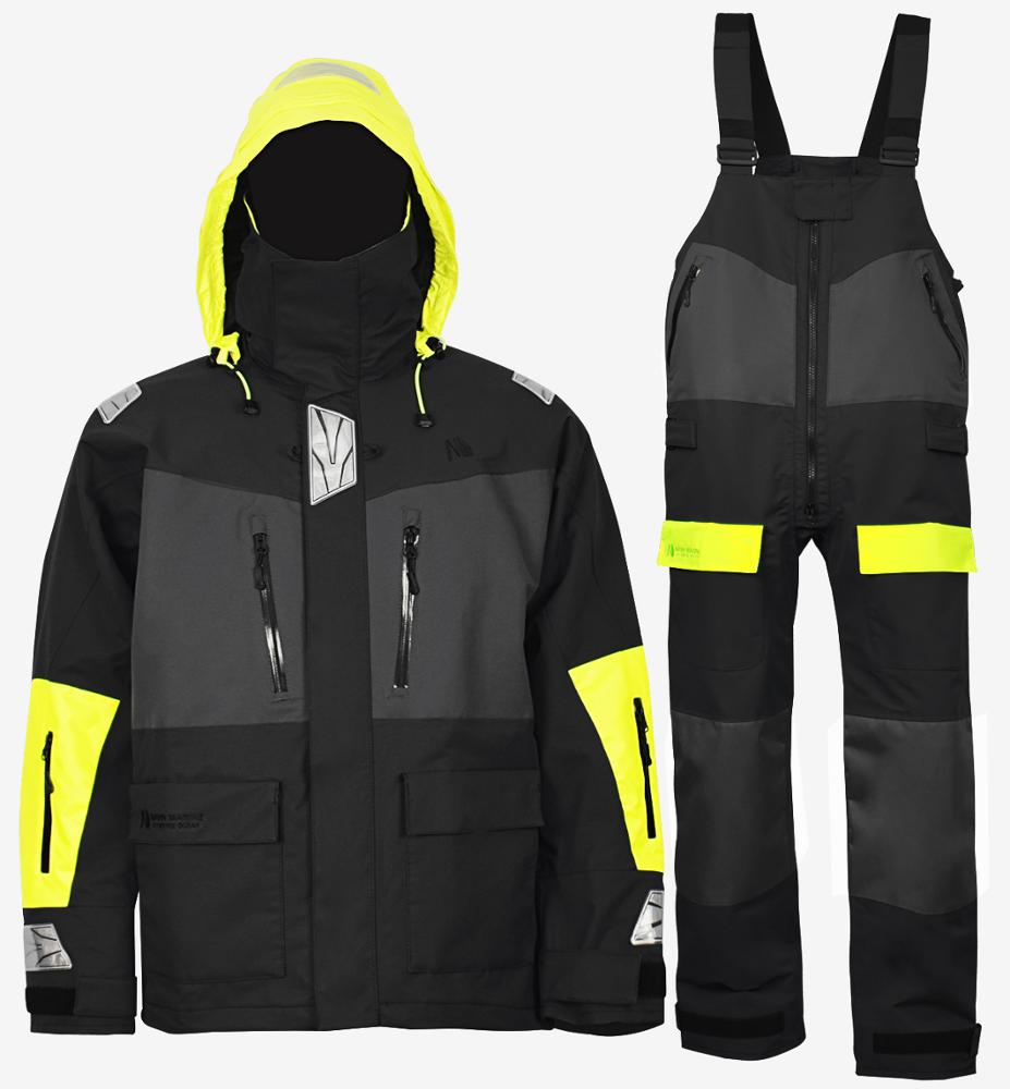 Navis Marine Offshoreセーリングジャケットビブパンツ男性女性釣り雨スーツファウル天気ギアプロの通気性