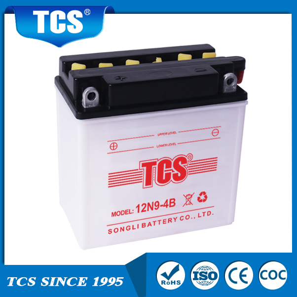 乾式帯電鉛蓄電池TCS 12N9-4Bオートバイバッテリー