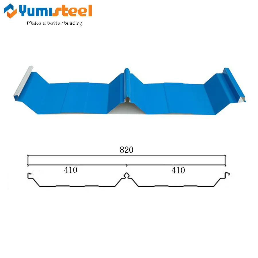 YX56-410-820亜鉛メッキ屋根の金属鋼板