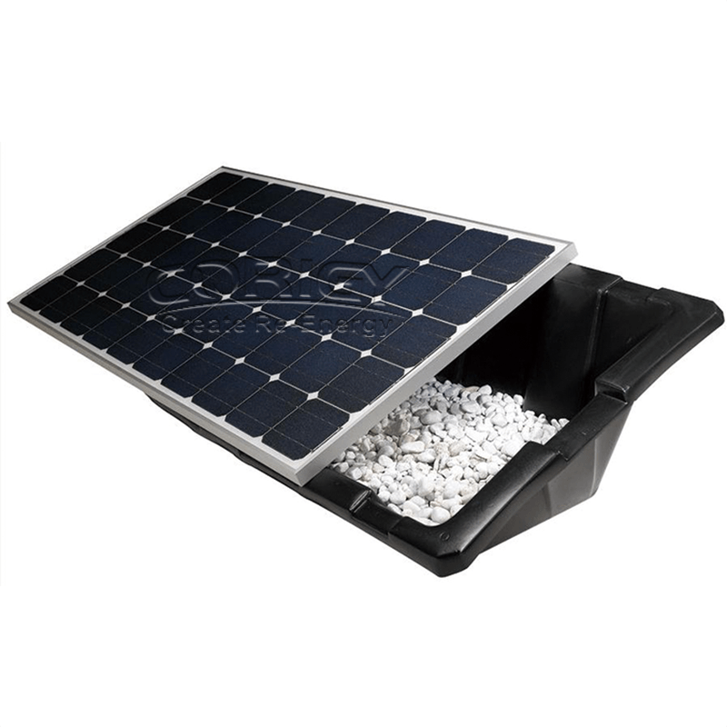 ソーラーパネル用プラスチックバラスト屋根取り付けシステム