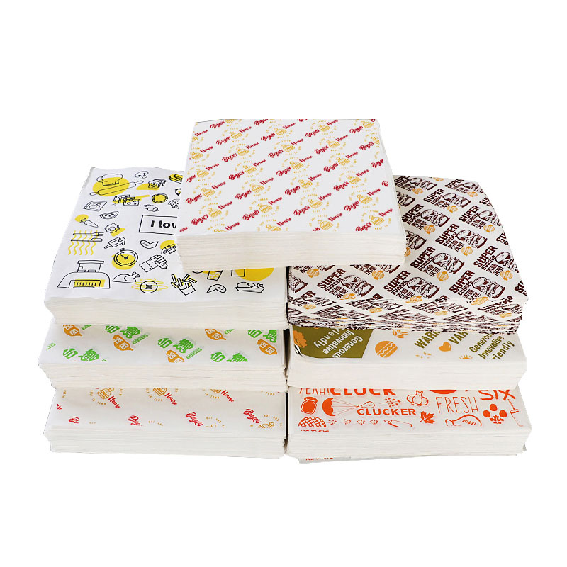 カスタムハンバーガー包装紙の印刷包装サンドイッチグリースを包むShawarma食品グレードワックス紙