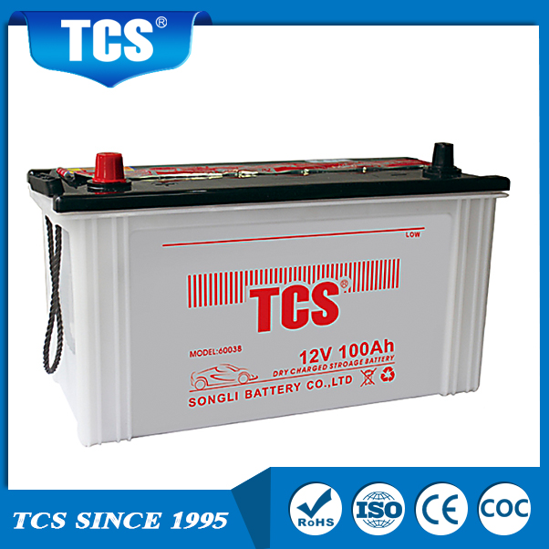 自動車用電池乾式帯電鉛蓄電池ドライ60038 TCS電池