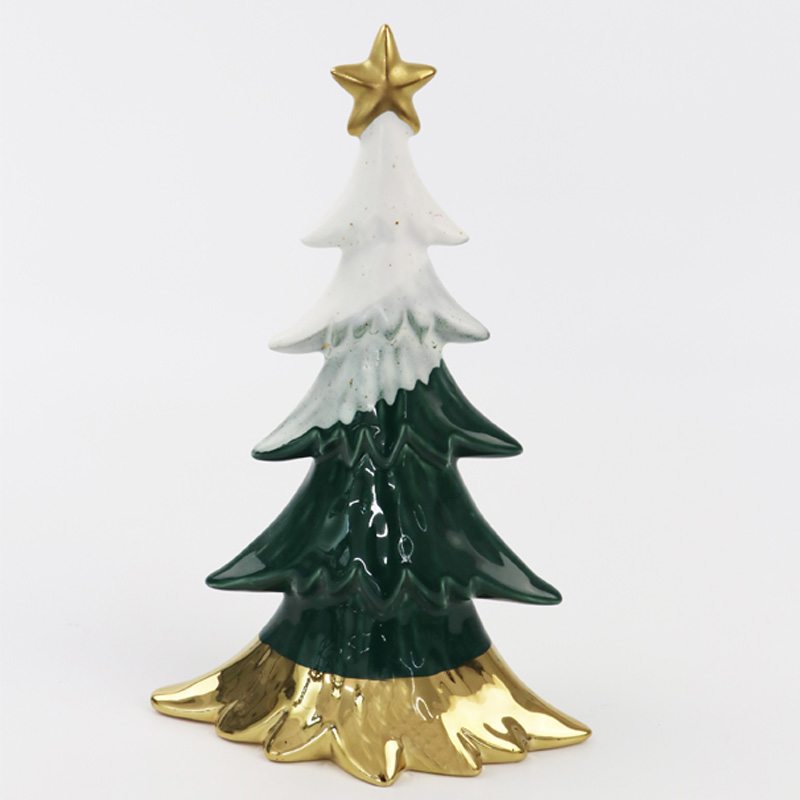 2020家族の装飾ギフト卓上の陶磁器のクリスマスツリー