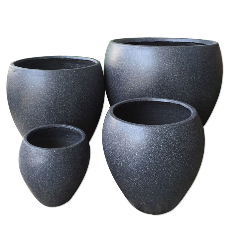 現代のスタイルの丸い繊維の陶磁器の植木鉢/家の装飾のためのプランター