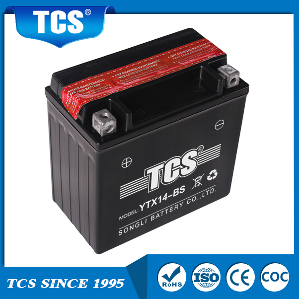 TCS乾式帯電メンテナンス無料YTX14-BS