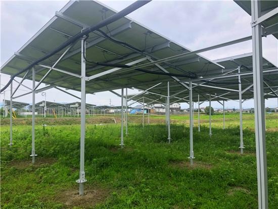太陽農場の取り付け構造