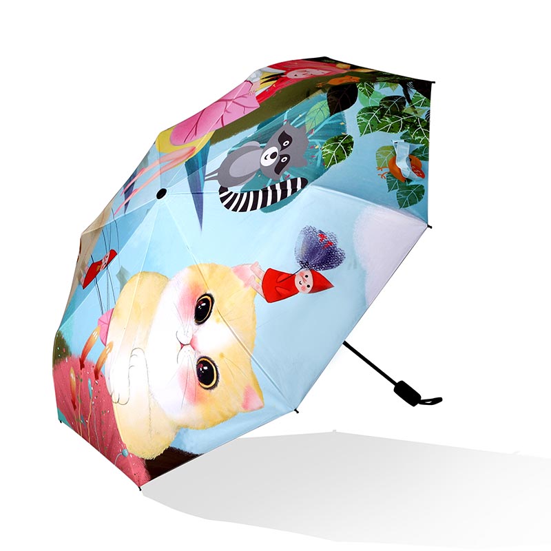 小型防風折りたたみ傘デザイン