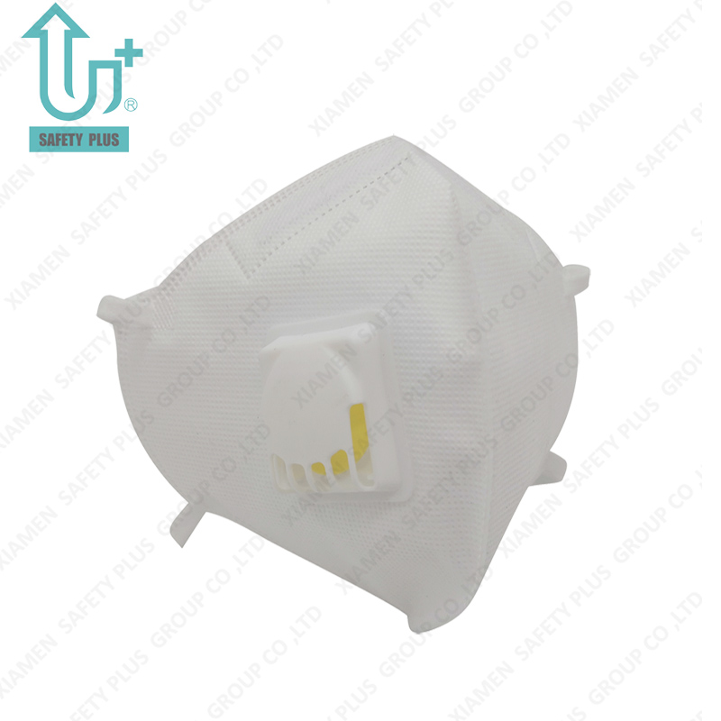 保護フィットフェイス KN95 フィルター通気性定格防塵 OEM 防塵マスク呼吸器角形バルブ付き