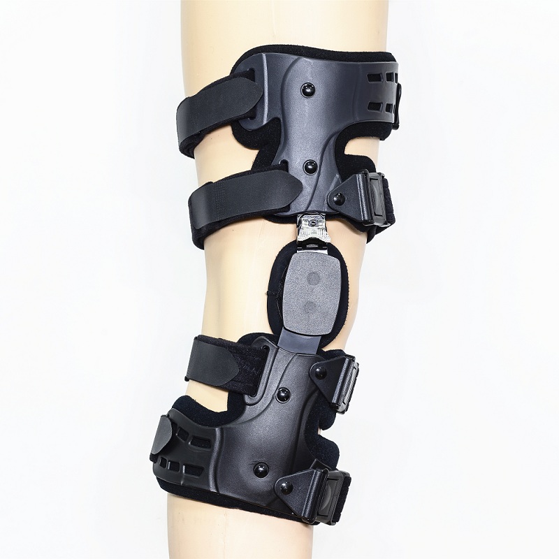 整形外科用固定化のためのヒンジ破壊支援を伴う望遠鏡後の術後膝ROMニーブレース