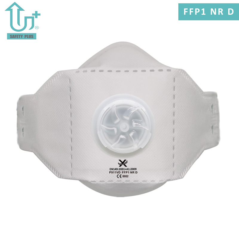 2 色の静的コットン FFP1 Nr D フィルター評価折りたたみ式顔面保護安全防塵マスクマスク
