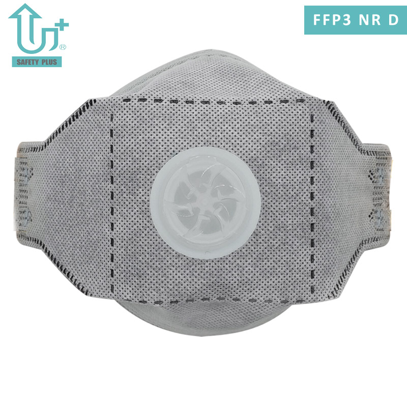 調整可能なアルミニウムノーズクリップデザイン静的コットンドロマイトテストFFP3 Nr Dフィルター評価折りたたみ式顔保護マスク