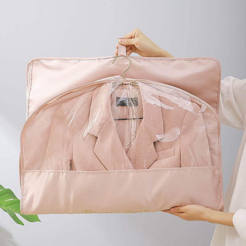 実用的な折りたたみ衣類バッグカスタムロゴガーメントパッキングバッグ防塵ガーメントバッグ