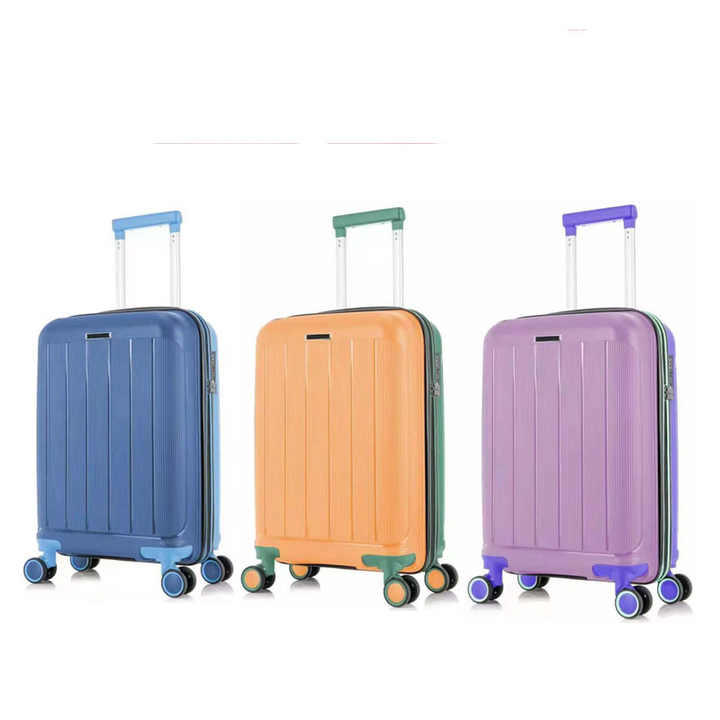 ハードケース 2022 卸売新耐久性のあるスーツケースセットスーツケースバッグトロリー旅行 PP 荷物ダブルジッパー