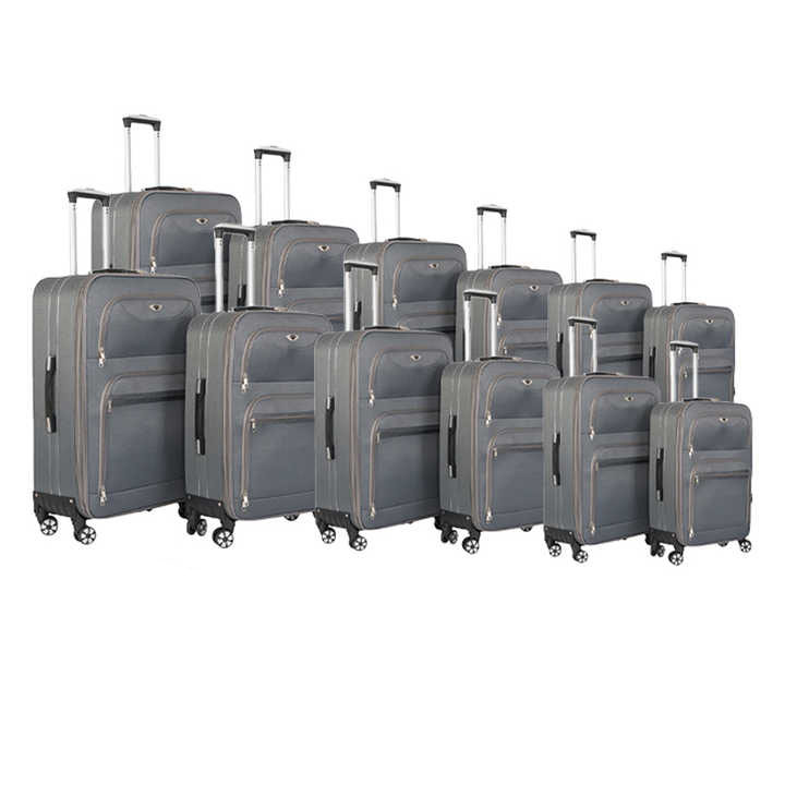 1 セット 12 個半完成生地スーツケースセット生地荷物 4 輪格安価格トロリー荷物セット