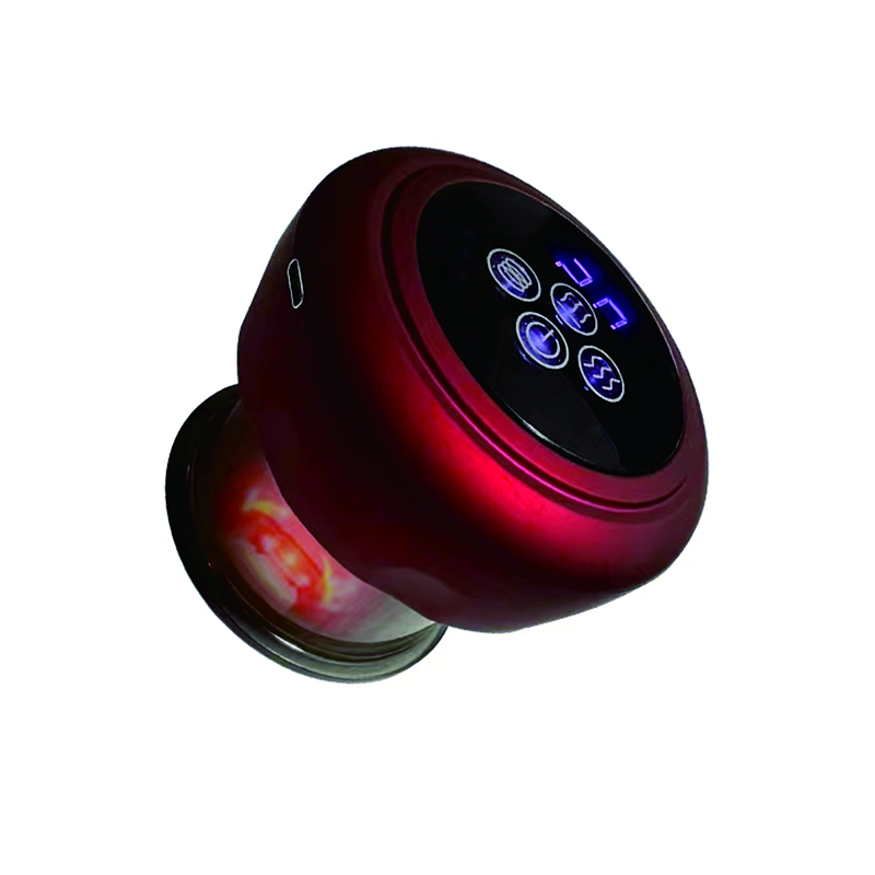 コードレスインテリジェントボディ Guasha 健康赤外線治療振動真空吸引ミニカッピングマッサージャー LCD ディスプレイ付きポータブル中国医療