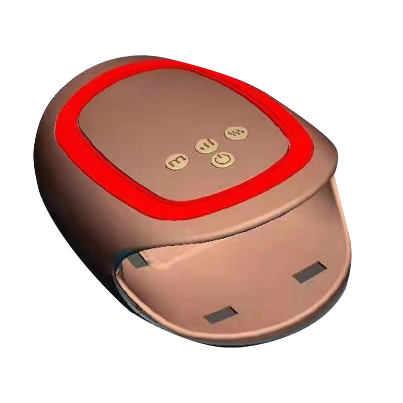 最安のコードレス多機能空気圧温熱療法振動ポータブル家庭用指圧ミニハンドリフレッシャーパームマッサージャー
