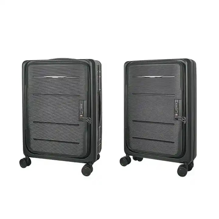 折りたたみ装飾フロントオープニング拡張可能な旅行スーツケーストロリー荷物バッグスーツケース