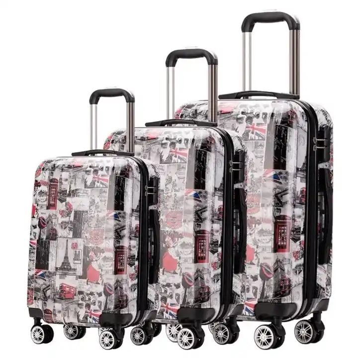 機内持ち込み旅行ボックス荷物防水 ABS + PC トロリーケースハードシェル荷物セットスーツケース